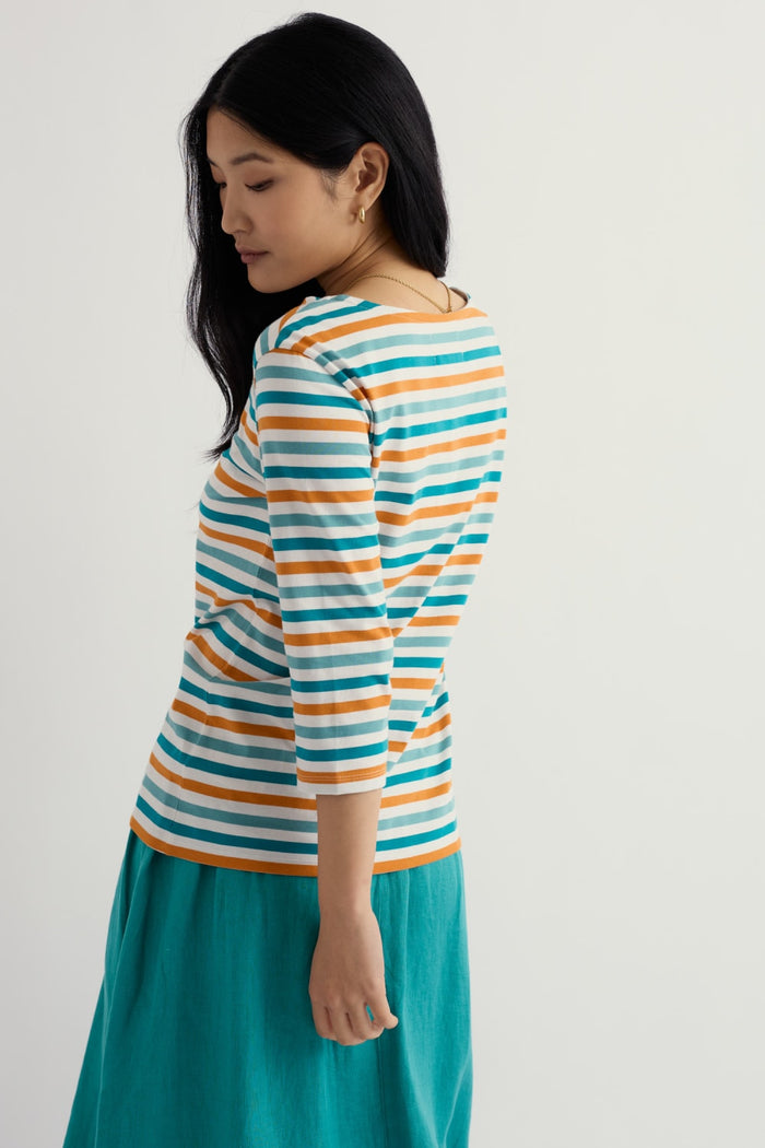 Seasalt Sailor Top in Tri Mini Cornish Deep Dive