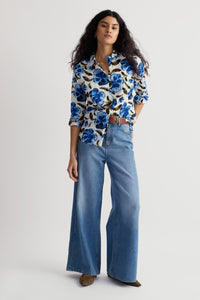 Seasalt Larissa Shirt in Spring Pansy Chalk