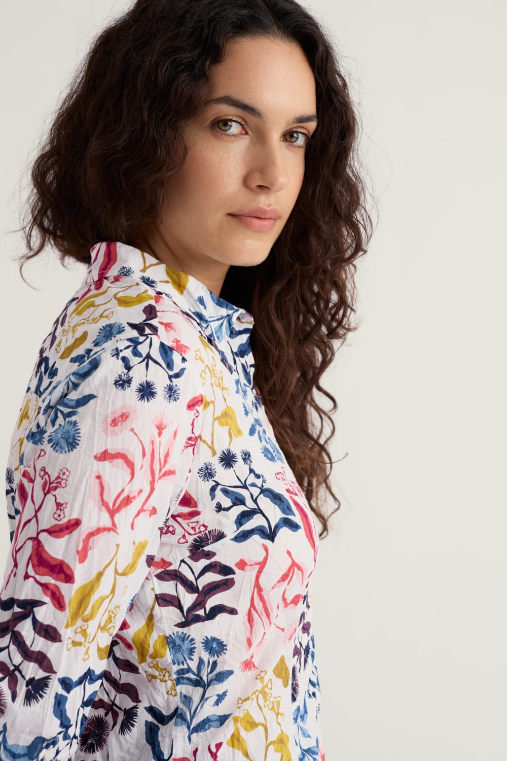 Seasalt Larissa Shirt in Inky Botanical Chalk