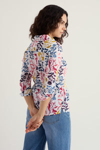 Seasalt Larissa Shirt in Inky Botanical Chalk