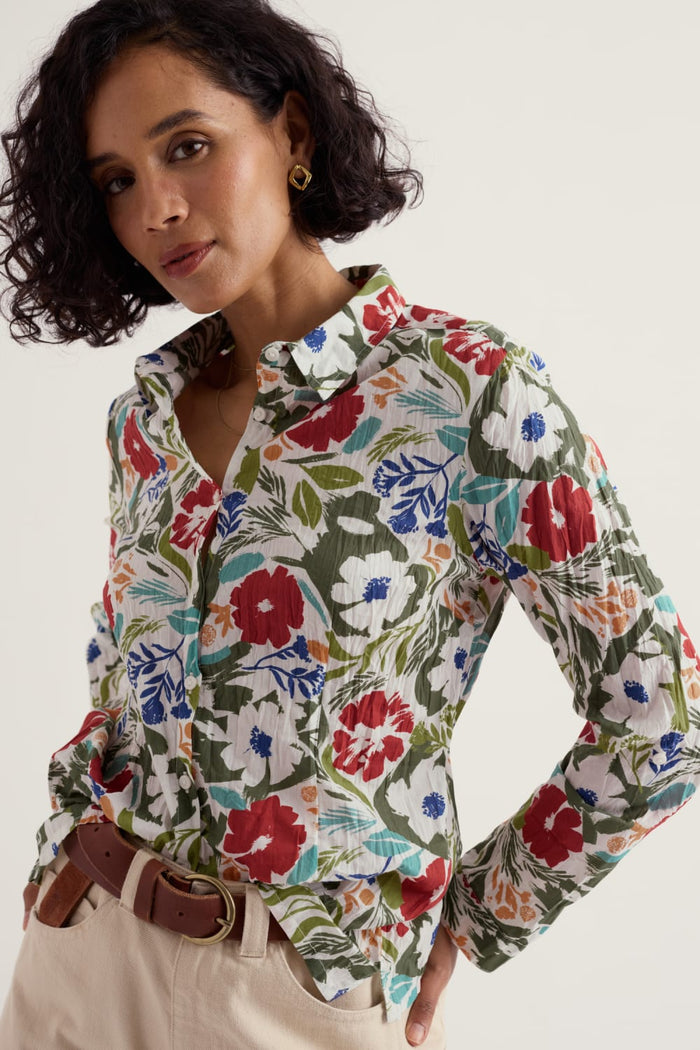 Seasalt Larissa Shirt in Summer Shadows Chalk