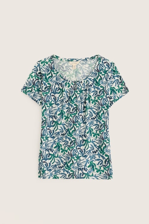 Appletree T-shirt in Inky Fronds Chalk