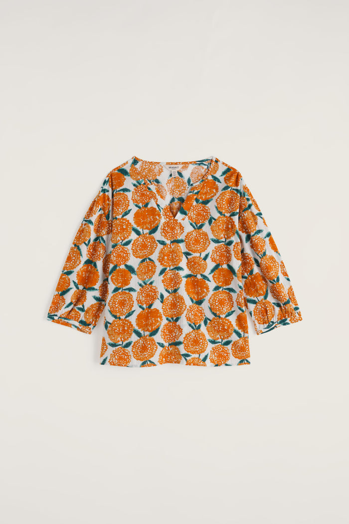 Streamlet Swing-Shape Top in Painted Marigold Chalk