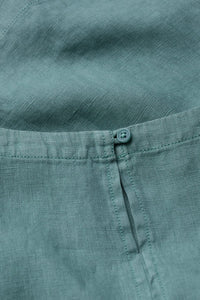 Lighthouse Station Linen Vest in Sardine