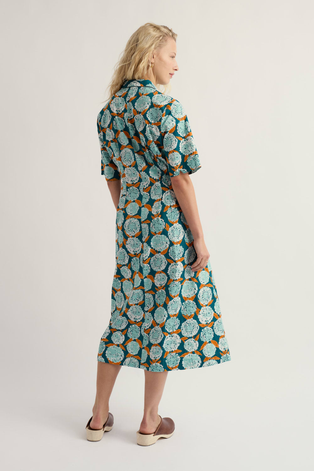 Wild Liquorice Shirt Dress in Painted Marigold Dark Wreckage