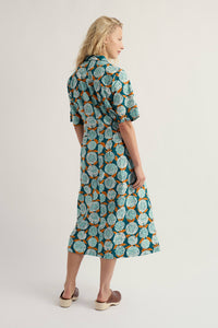 Wild Liquorice Shirt Dress in Painted Marigold Dark Wreckage