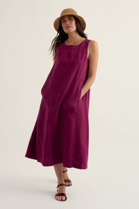 Cresting Waves Dress in Dark Freesia