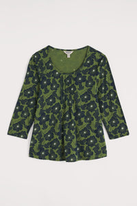 Seasalt Penhollow Top in Anemone Sketch Cedar Green
