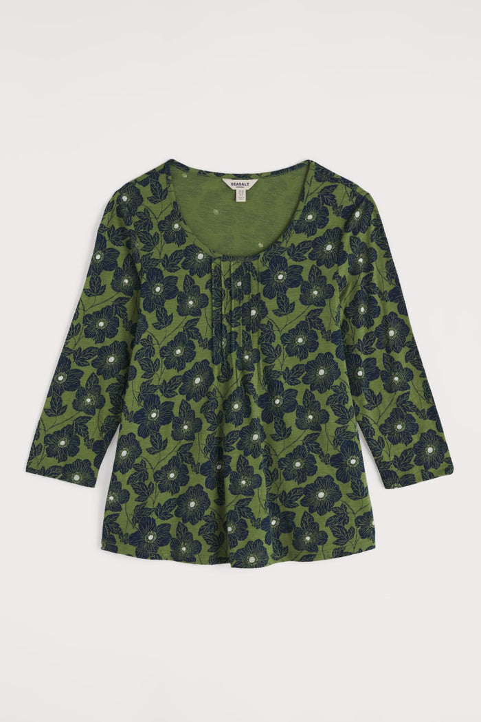 Seasalt Penhollow Top in Anemone Sketch Cedar Green