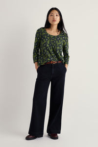 Seasalt Penhollow Top in Anemone Sketch Cedar Green