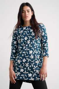 Shore Foraging Tunic in Organic Shapes Dark Lugger