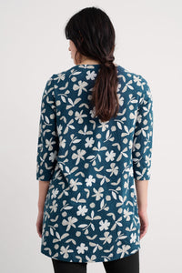 Shore Foraging Tunic in Organic Shapes Dark Lugger