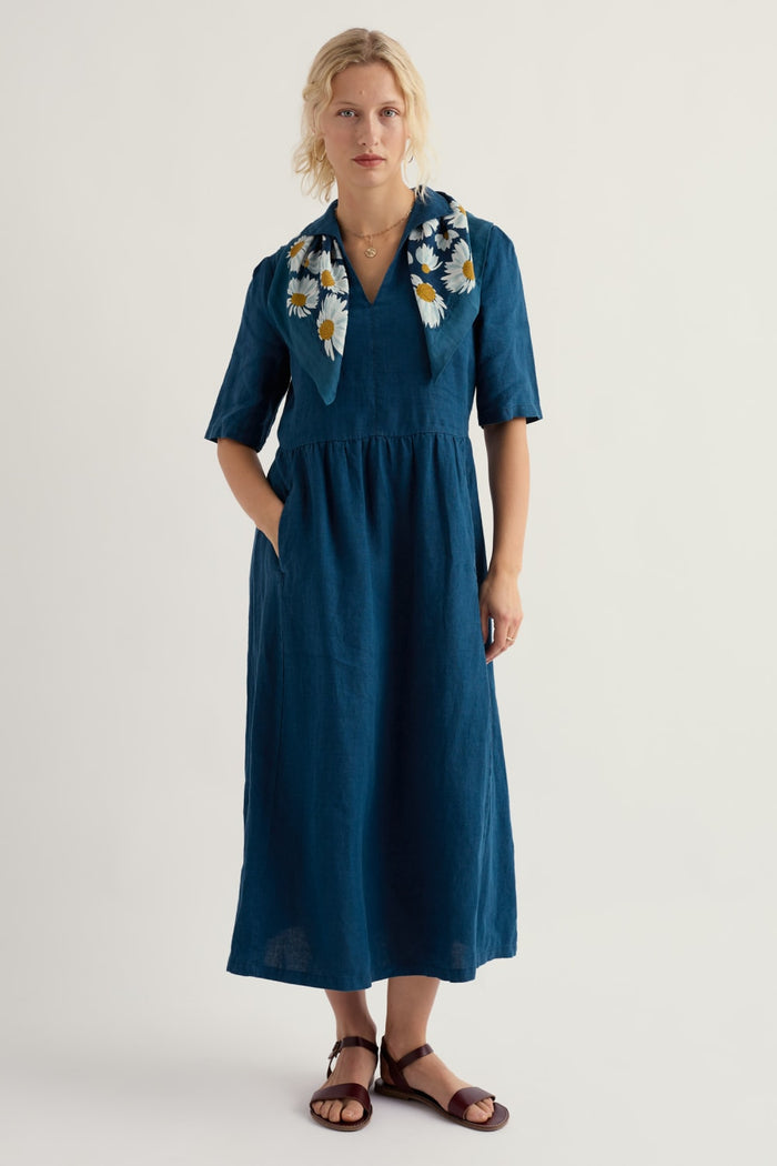 Fen Violet Dress in Ocean Drift