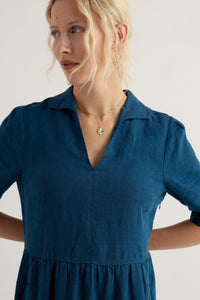 Fen Violet Dress in Ocean Drift