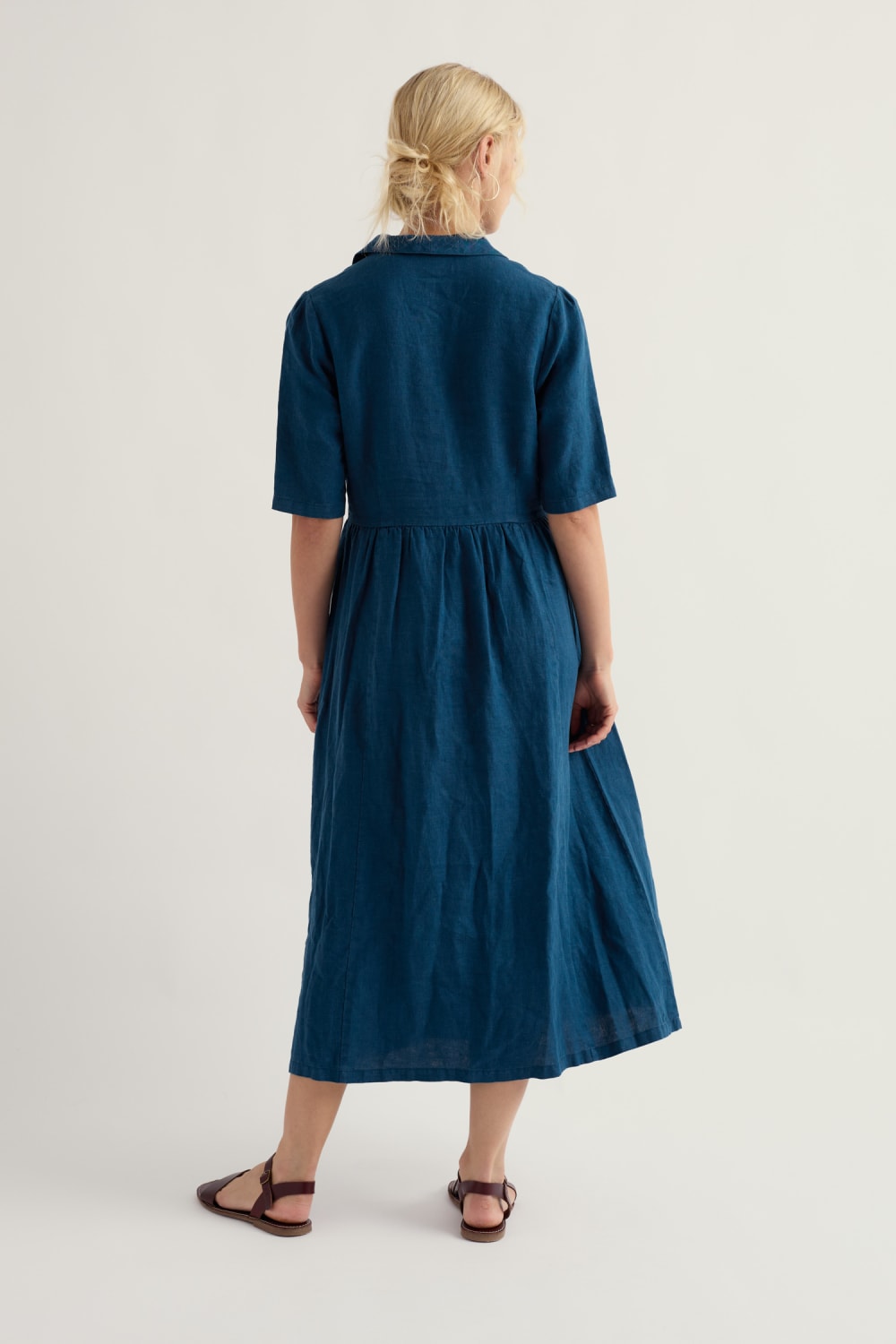 Fen Violet Dress in Ocean Drift