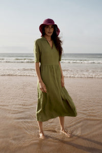 Fen Violet Dress in Creek