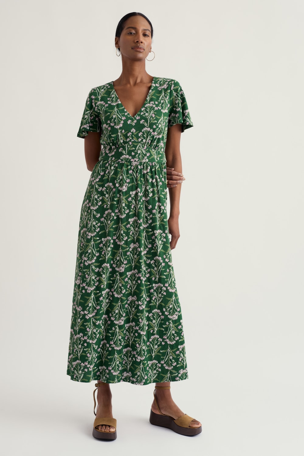 Seasalt Chateaux Dress in Yarrow Study Treetop
