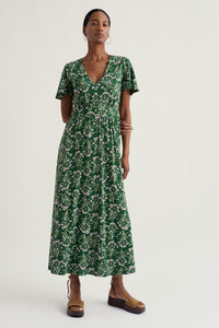 Seasalt Chateaux Dress in Yarrow Study Treetop