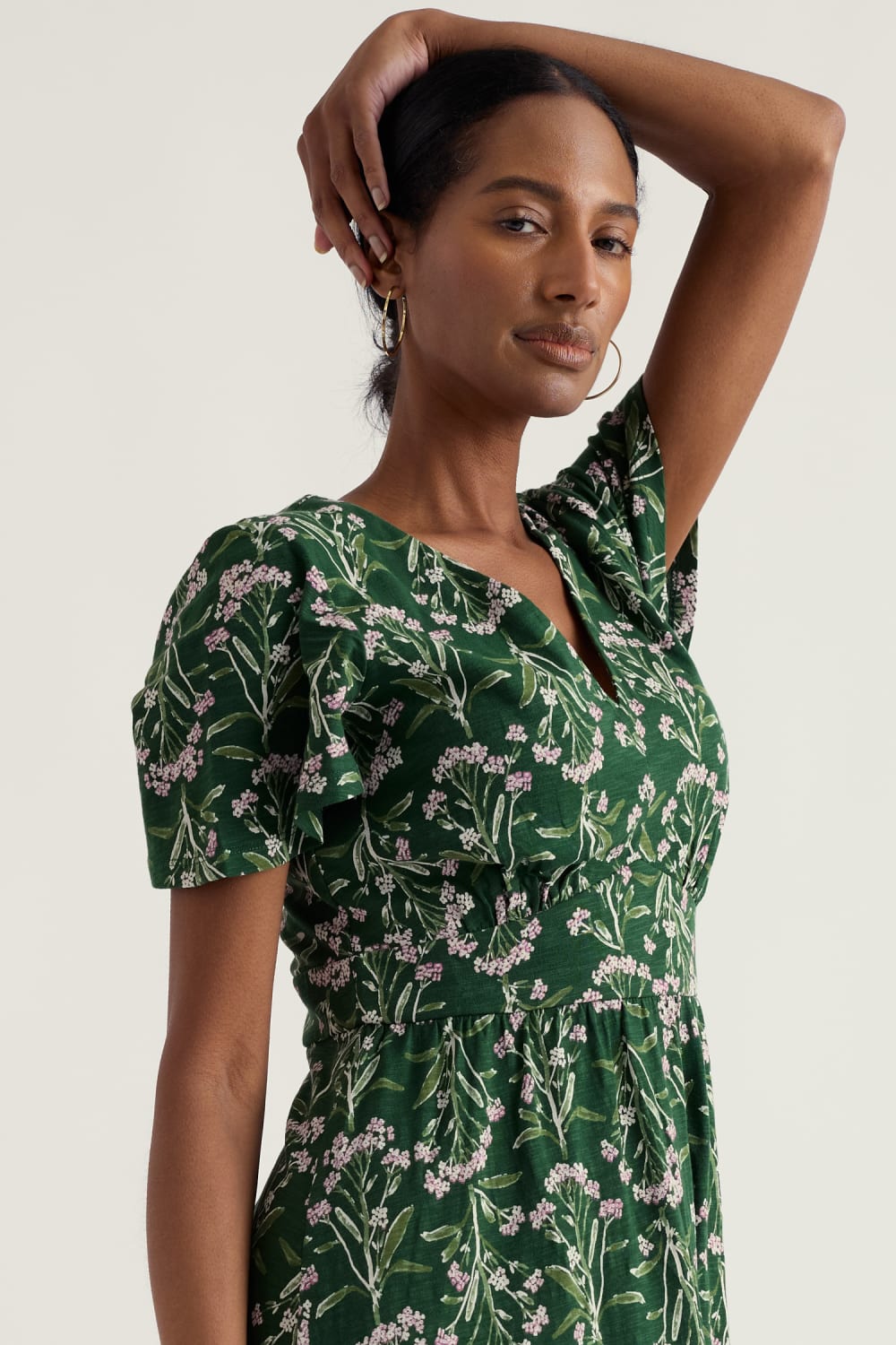 Seasalt Chateaux Dress in Yarrow Study Treetop