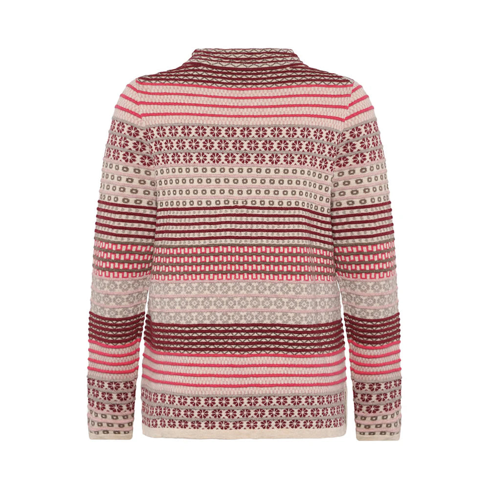 Mansted Beck M/C Maze Funnel Jumper in Navy or Oat