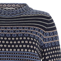 Mansted Beck M/C Maze Funnel Jumper in Navy or Oat