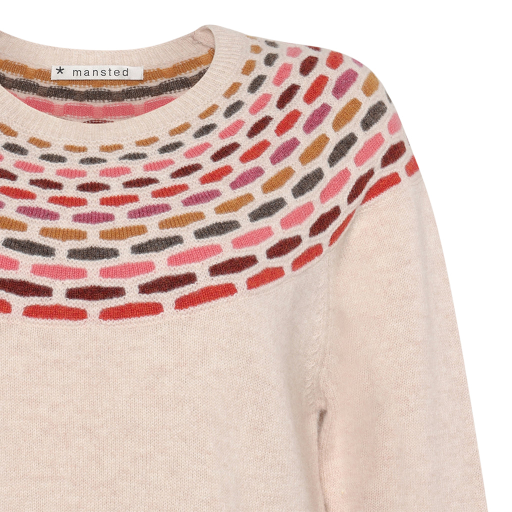 Mansted Brigitte Crew Jumper in Oat