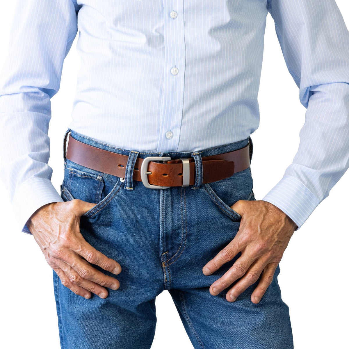 Buckle Belt Bronco - Cognac 5542