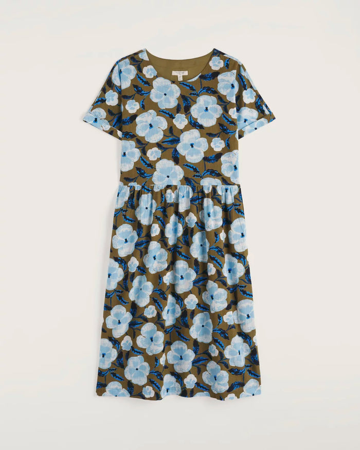 Seasalt Brouse Dress in Spring Pansy Seagrass