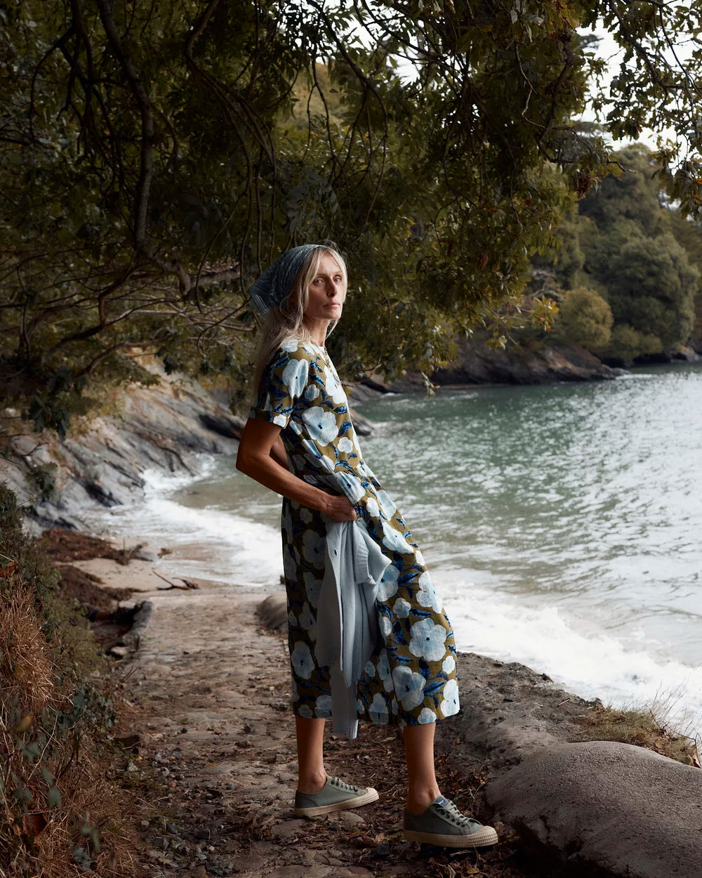 Seasalt Brouse Dress in Spring Pansy Seagrass