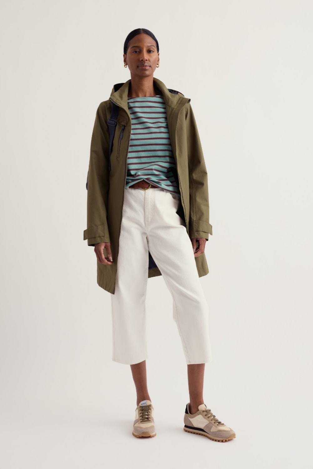 Seasalt Coverack Coat in Laurel