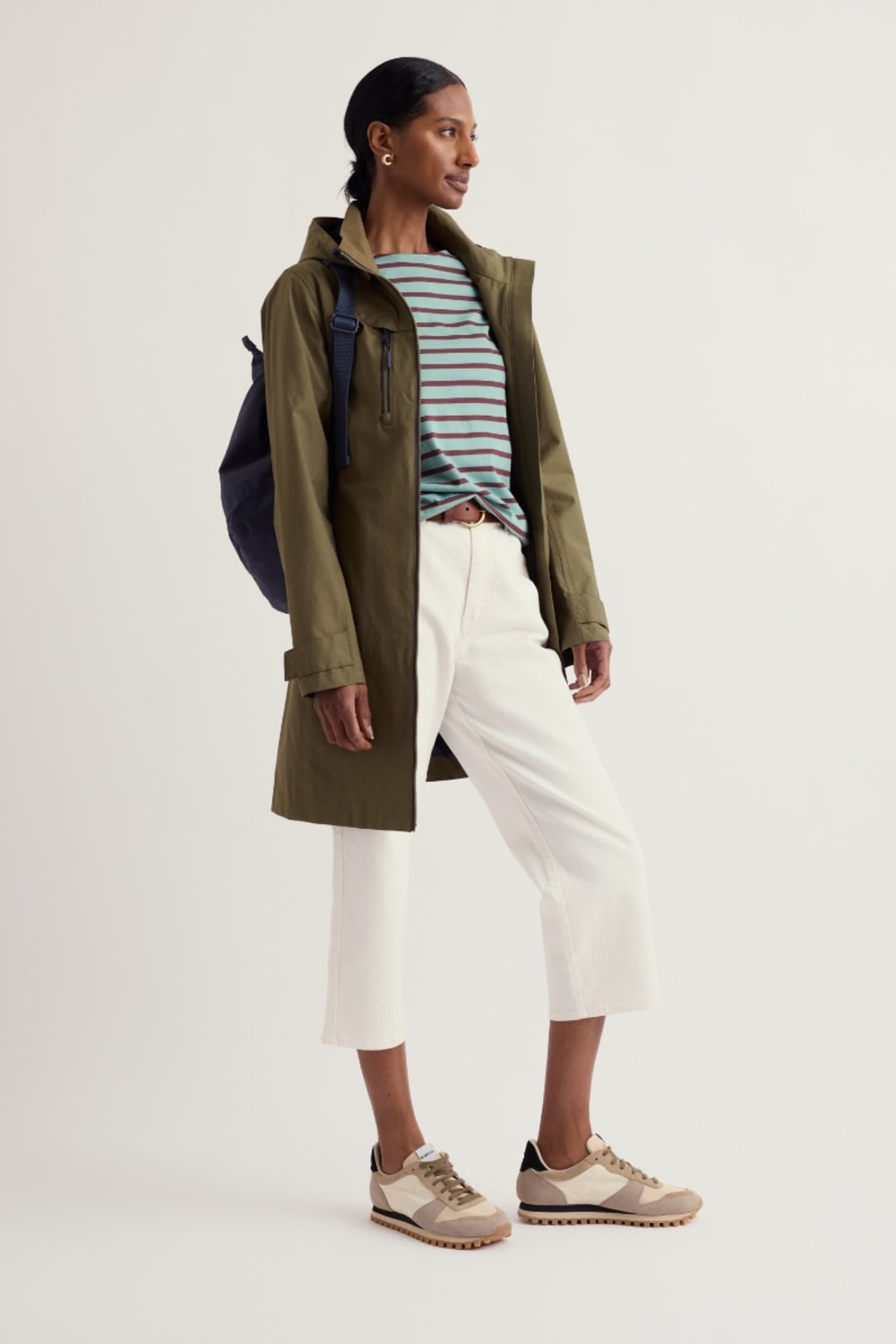 Seasalt Coverack Coat in Laurel