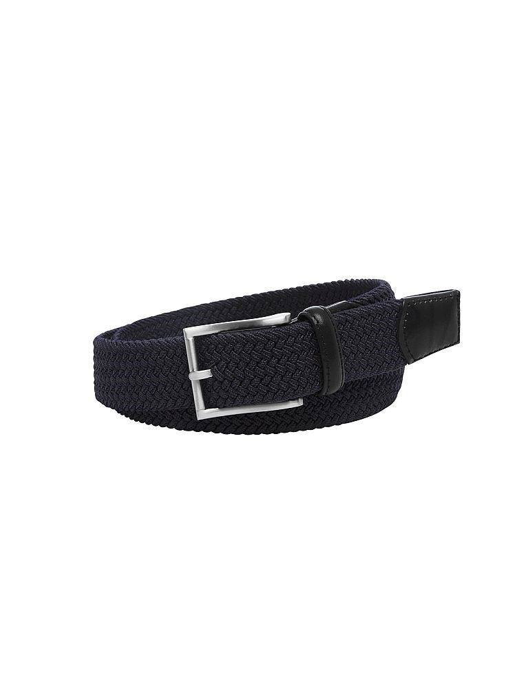 Buckle Belt Crew Plaited Belt in Navy or Brown