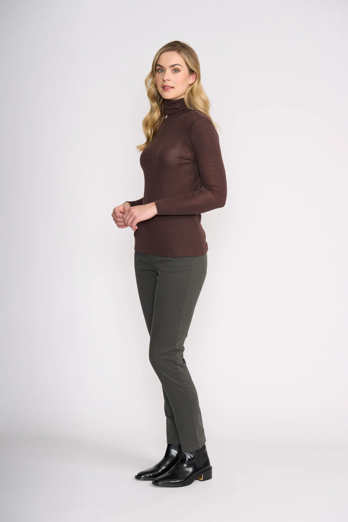Foil Holey Moley Trouser in Dark Sage 6827