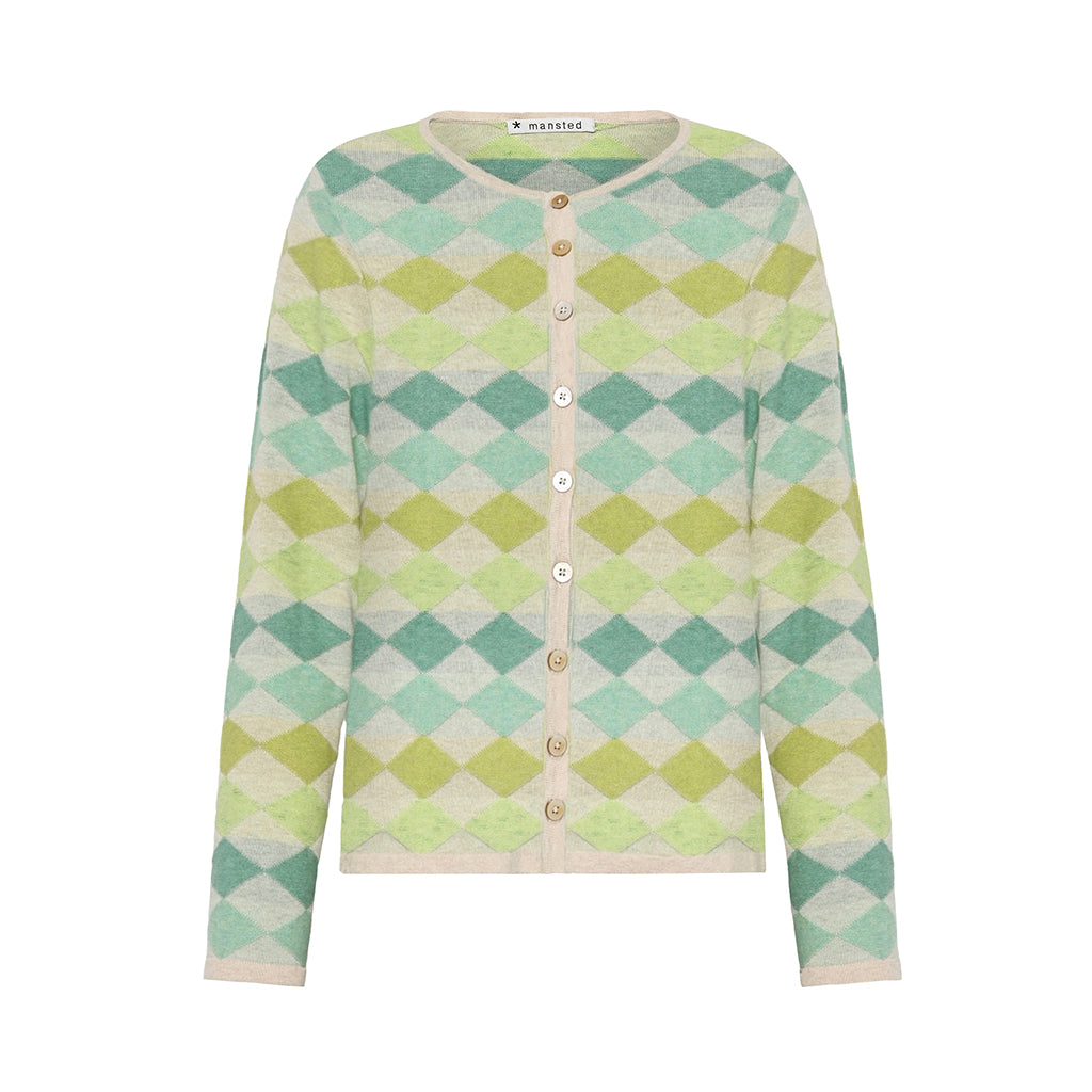 Mansted Dodo Diamond Mine Cardigan in Apple