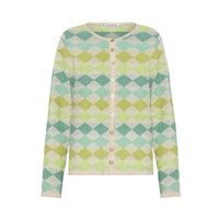 Mansted Dodo Diamond Mine Cardigan in Apple