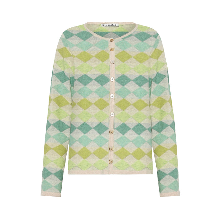 Mansted Dodo Diamond Mine Cardigan in Apple