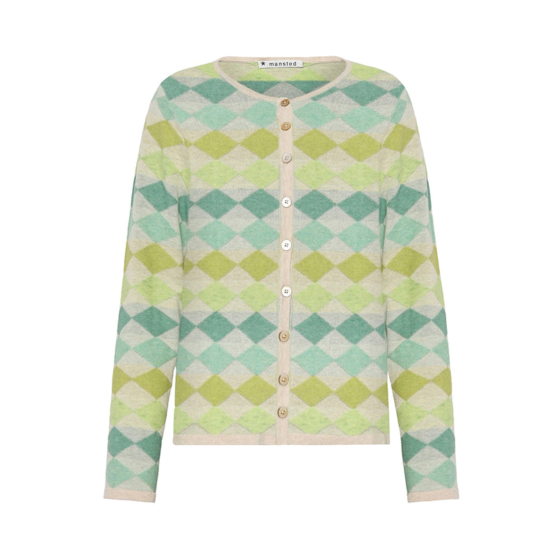 Mansted Dodo Diamond Mine Cardigan in Apple