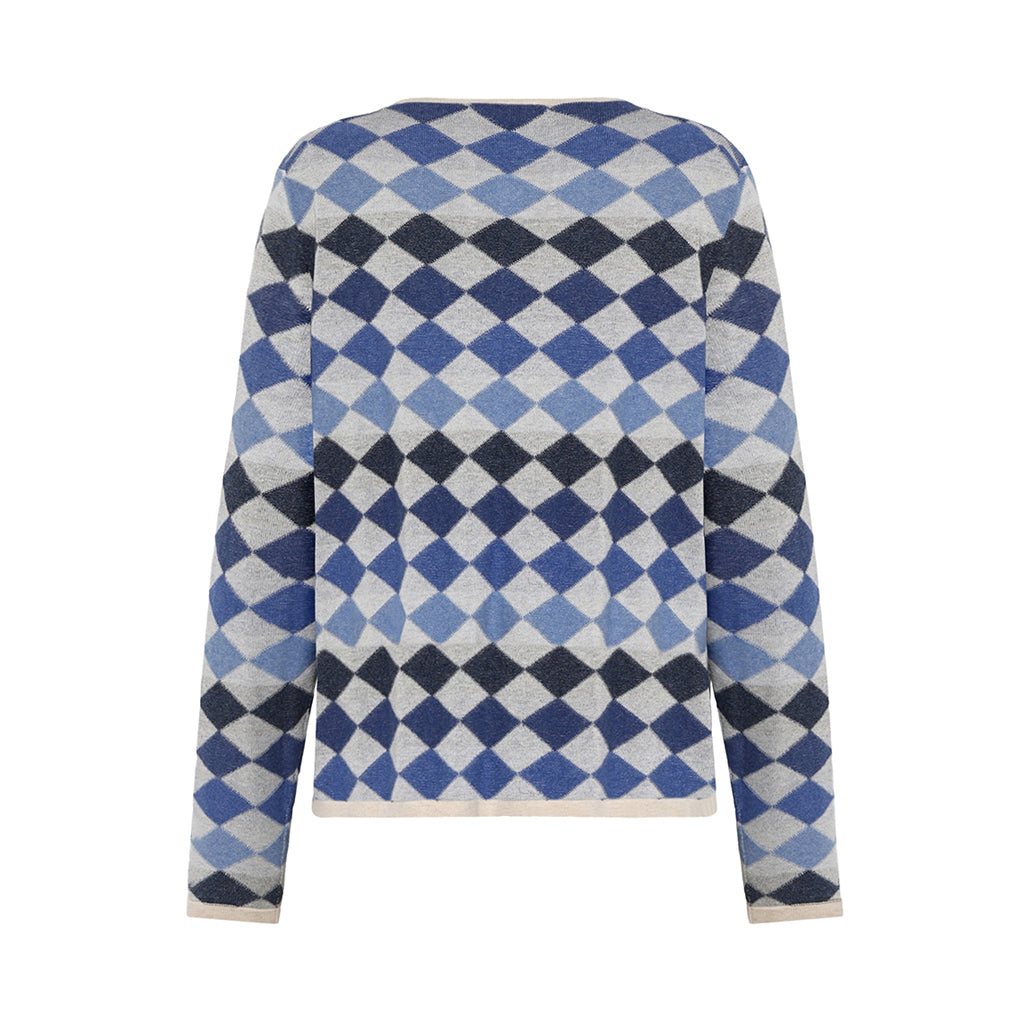 Mansted Dodo Diamond Mine Cardigan in Blue