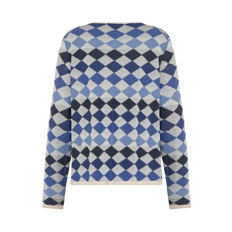 Mansted Dodo Diamond Mine Cardigan in Blue