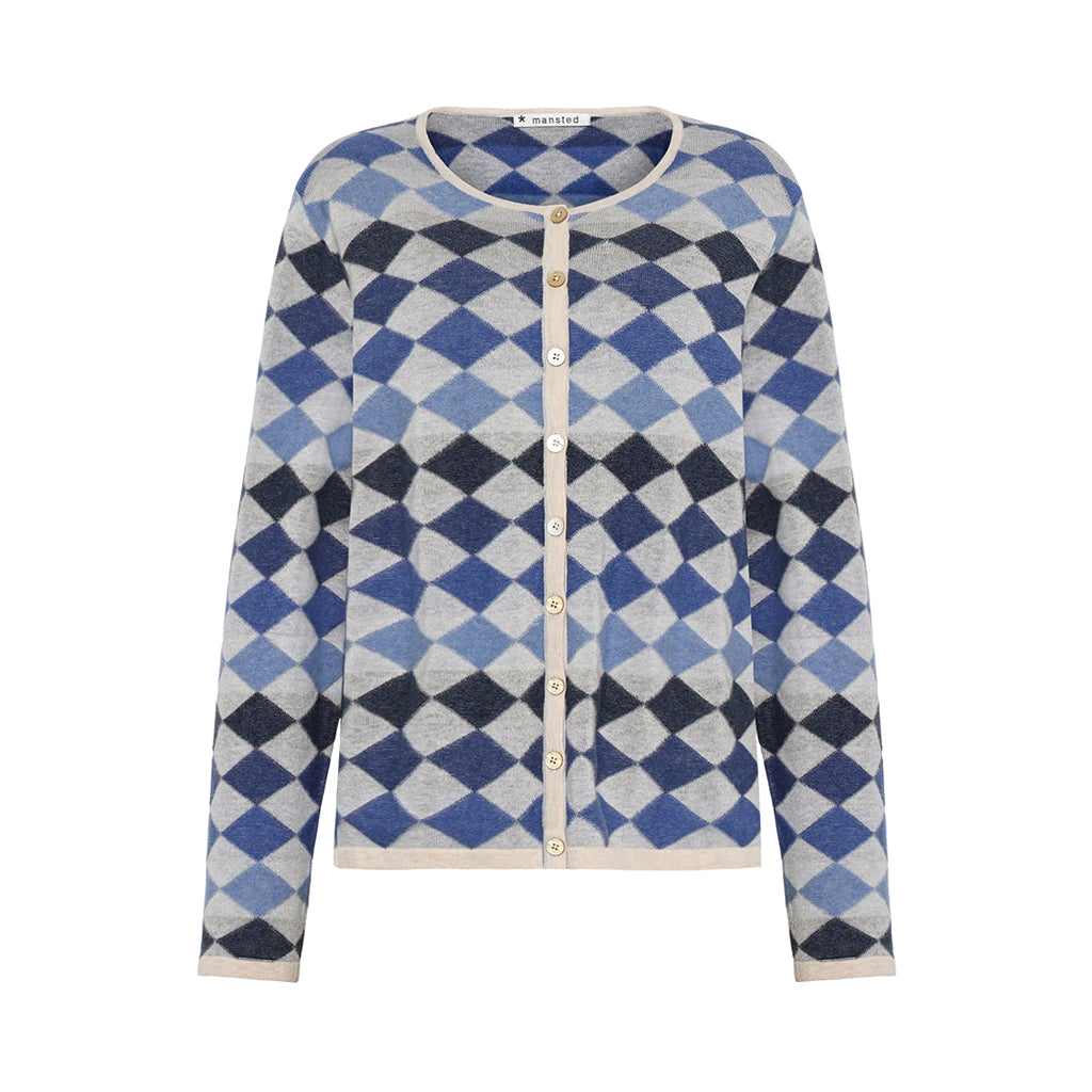 Mansted Dodo Diamond Mine Cardigan in Blue