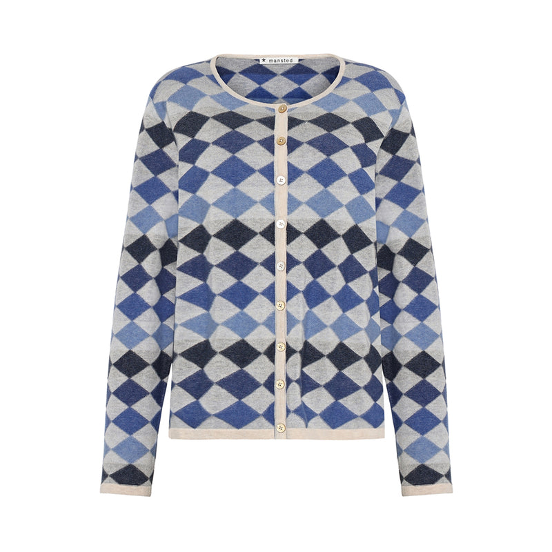 Mansted Dodo Diamond Mine Cardigan in Blue