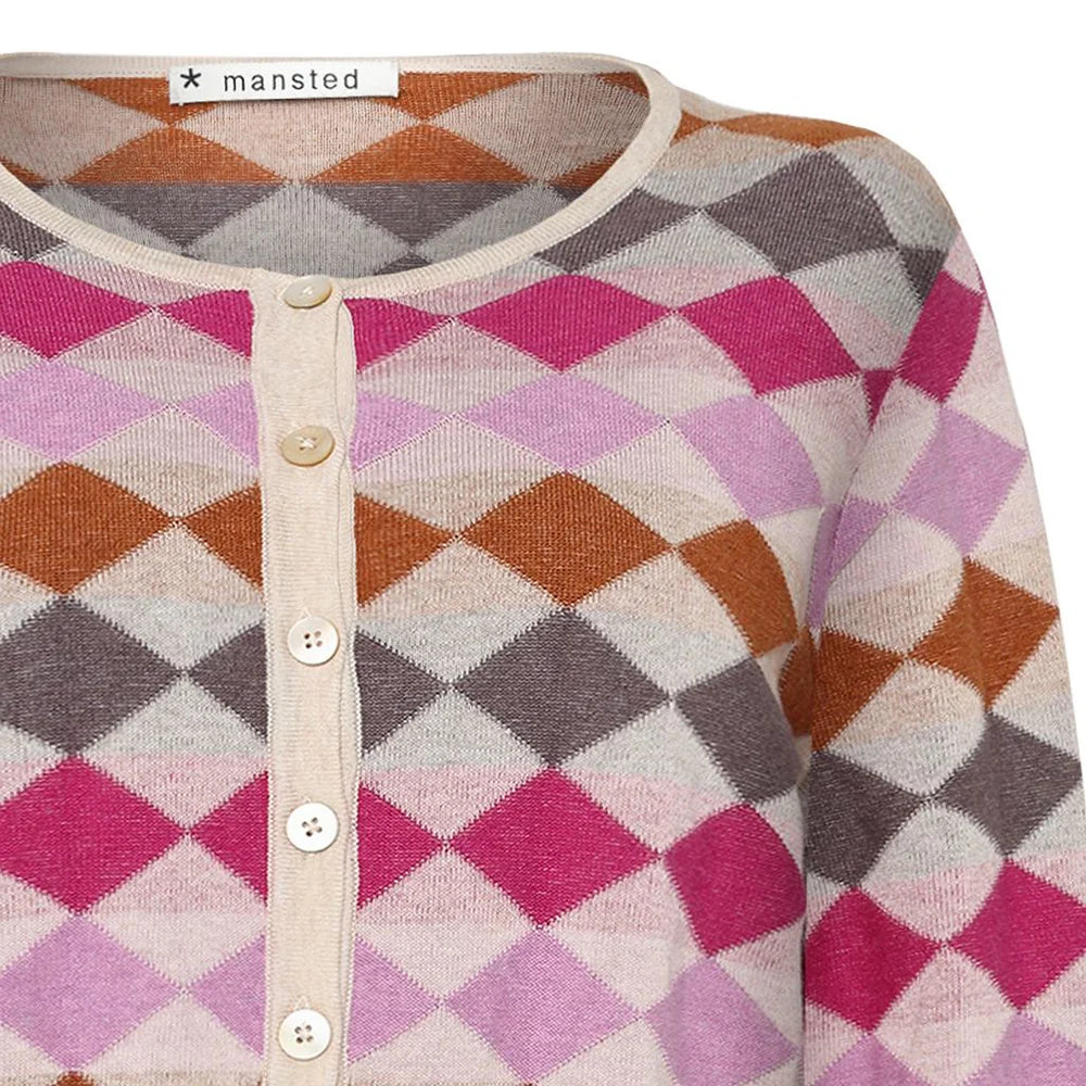 Mansted Dodo Diamond Mine Cardigan in Heather