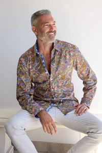 John Lennon Long Sleeve Shirt 'Villa' in Jungle