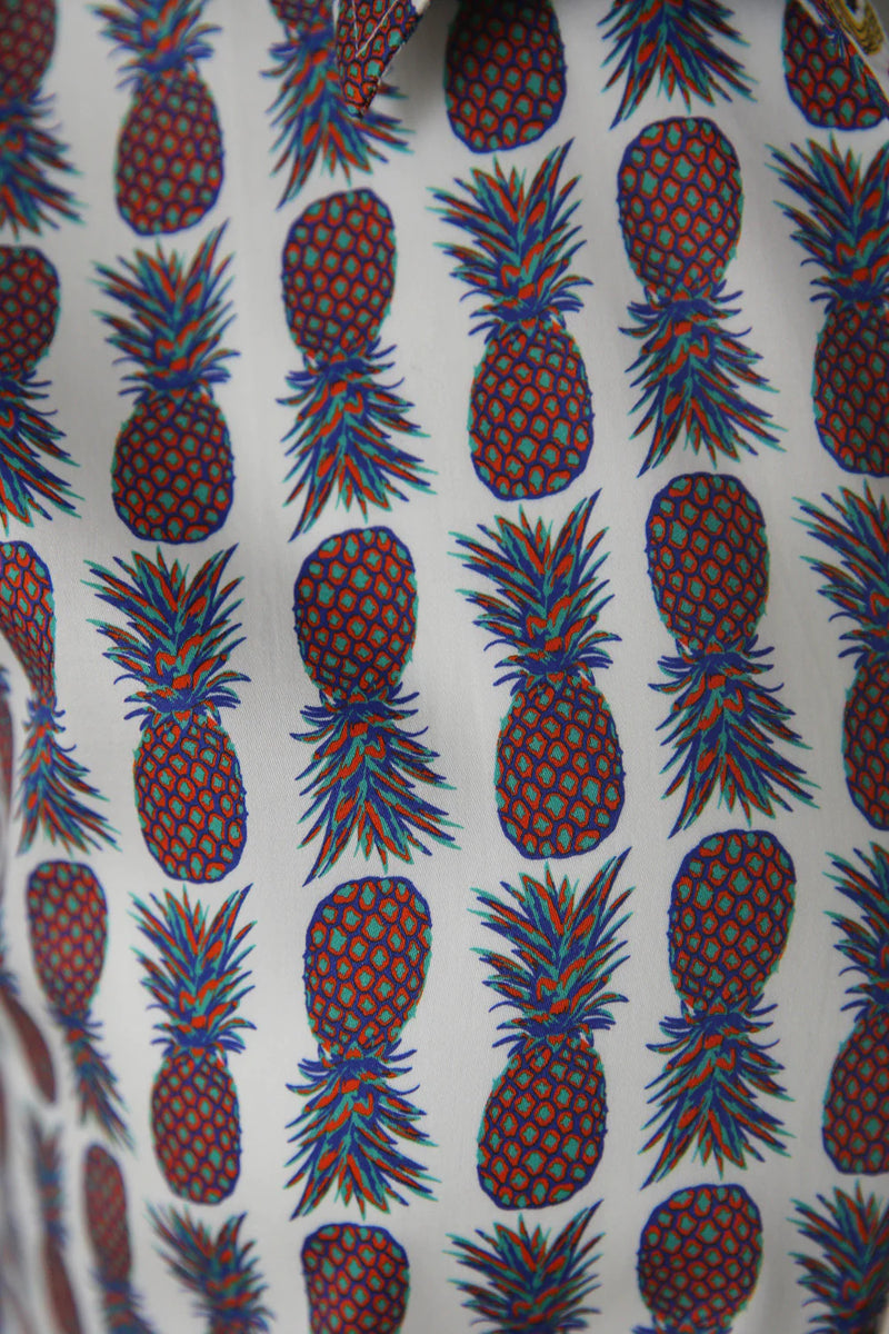 John Lennon Short Sleeve Shirt Pineapple Print 'Gateshead'