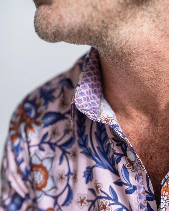 John Lennon Long Sleeve Shirt 'Cradley' in Pink