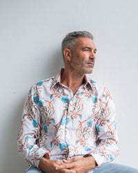 John Lennon Long Sleeve Shirt 'Eldon' in Ecru