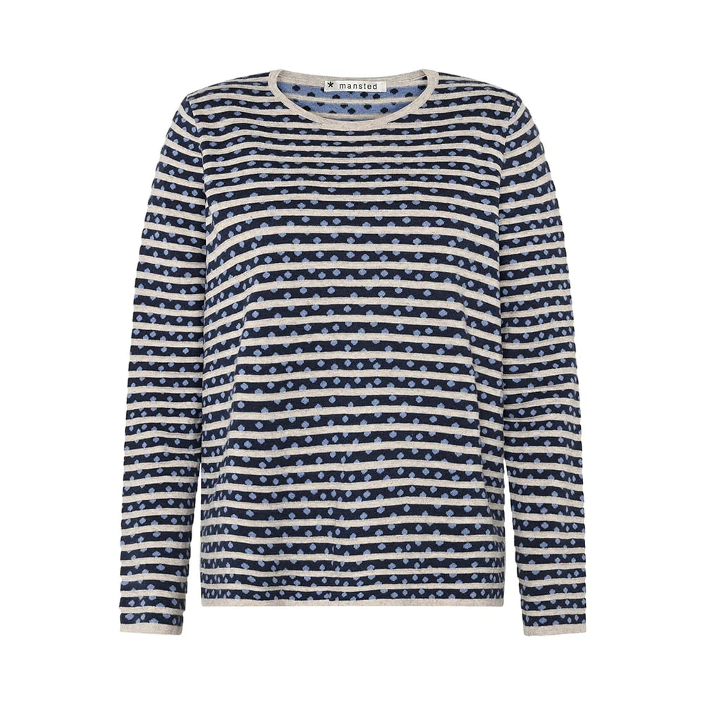Mansted Fri Cookies & Cream Crew in Blue