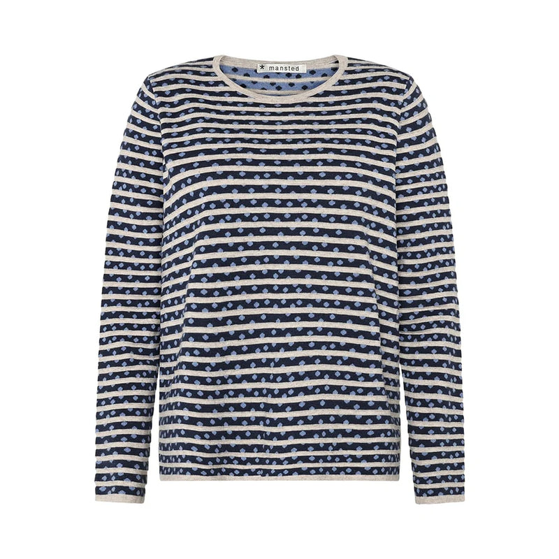 Mansted Fri Cookies & Cream Crew in Blue