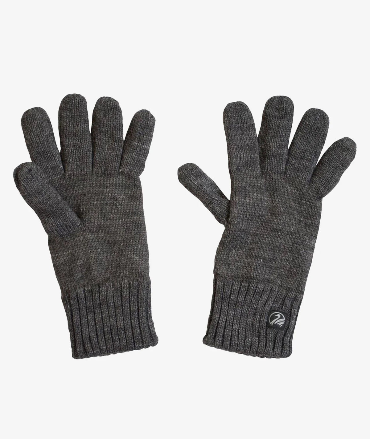 Wool Glove with Fleece Lining in Charcoal