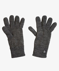 Wool Glove with Fleece Lining in Charcoal